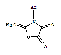 (9ci)-3-乙酰基-2-亞甲基-4,5-噁唑啉二酮結構式_77903-65-2結構式