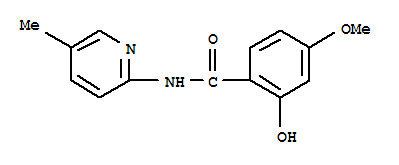 (9ci)-2-羥基-4-甲氧基-n-(5-甲基-2-吡啶)-苯甲酰胺結構式_783370-95-6結構式