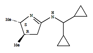 2H-pyrrol-5-amine,n-(dicyclopropylmethyl)-3,4-dihydro-2,3-dimethyl-,(2r,3s)-rel-(9ci) Structure,785038-80-4Structure