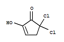 5,5-二氯-2-羥基-2-環(huán)戊烯-1-酮結(jié)構(gòu)式_786703-13-7結(jié)構(gòu)式