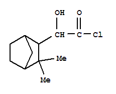 (9ci)-alpha-羥基-3,3-二甲基-雙環(huán)[2.2.1]庚烷-2-乙酰氯結構式_78925-02-7結構式