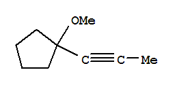 (9ci)-1-甲氧基-1-(1-丙炔)-環(huán)戊烷結構式_78961-61-2結構式