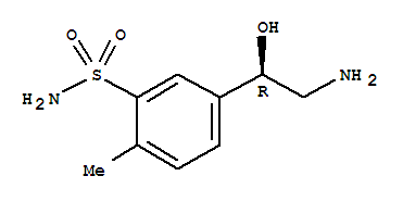 (r)-(9ci)-5-(2-氨基-1-羥基乙基)-2-甲基-苯磺酰胺結(jié)構(gòu)式_790178-34-6結(jié)構(gòu)式