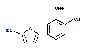 (9CI)-4-(5-乙基-2-呋喃)-2-甲氧基-苯酚結(jié)構(gòu)式_790224-25-8結(jié)構(gòu)式