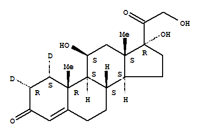 氫化可的松-D2結(jié)構(gòu)式_79037-25-5結(jié)構(gòu)式