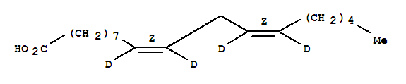(9Z,12Z)-9,12-十八碳二烯酸-9,10,12,13-D4結(jié)構(gòu)式_79050-23-0結(jié)構(gòu)式