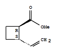 Cyclobutanecarboxylic acid, 2-ethenyl-, methyl ester, (1r-trans)-(9ci) Structure,79091-92-2Structure