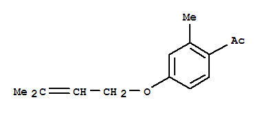 (9ci)-1-[2-甲基-4-[(3-甲基-2-丁烯)氧基]苯基]-乙酮結構式_791113-29-6結構式