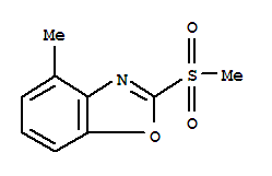 Benzoxazole,4-methyl-2-(methylsulfonyl)-(9ci) Structure,791594-86-0Structure