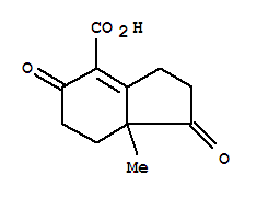 1H-indene-4-carboxylicacid,2,3,5,6,7,7a-hexahydro-7a-methyl-1,5-dioxo-(9ci) Structure,791724-59-9Structure