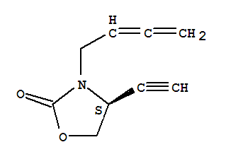 (4s)-(9ci)-3-(2,3-丁二烯基)-4-乙炔-2-噁唑烷酮結構式_792950-36-8結構式