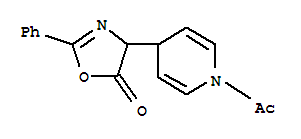 (9CI)-1-乙酰基-4-(4,5-二氫-5-氧代-2-苯基-4-噁唑)-1,4-二氫-吡啶結(jié)構(gòu)式_79305-12-7結(jié)構(gòu)式