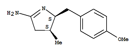 2H-pyrrol-5-amine,3,4-dihydro-2-[(4-methoxyphenyl)methyl]-3-methyl-,(2r,3r)-rel-(9ci) Structure,793654-37-2Structure
