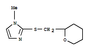 1H-imidazole,1-methyl-2-[[(tetrahydro-2h-pyran-2-yl)methyl]thio]-(9ci) Structure,794559-37-8Structure