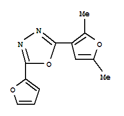 (9ci)-2-(2,5-二甲基-3-呋喃)-5-(2-呋喃)-1,3,4-噁二唑結構式_796850-12-9結構式
