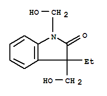 2H-indol-2-one,3-ethyl-1,3-dihydro-1,3-bis(hydroxymethyl)-(9ci)Structure,797051-84-4Structure 2H-indol-2-one,3-ethyl-1,3-dihydro-1,3-bis(hydroxymethyl)-(9ci) Structure,797051-84-4Structure