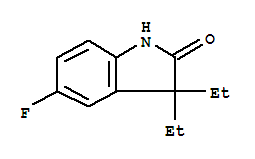 2H-indol-2-one,3,3-diethyl-5-fluoro-1,3-dihydro-(9ci)Structure,797052-03-0Structure 2H-indol-2-one,3,3-diethyl-5-fluoro-1,3-dihydro-(9ci) Structure,797052-03-0Structure