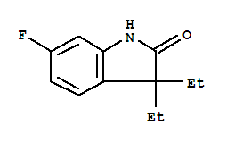 2H-indol-2-one,3,3-diethyl-6-fluoro-1,3-dihydro-(9ci)Structure,797052-10-9Structure 2H-indol-2-one,3,3-diethyl-6-fluoro-1,3-dihydro-(9ci) Structure,797052-10-9Structure