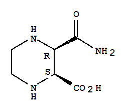 2-Piperazinecarboxylicacid,3-(aminocarbonyl)-,cis-(9ci) Structure,79744-11-9Structure