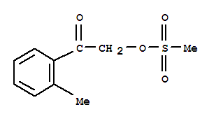 (9ci)-1-(2-甲基苯基)-2-[(甲基磺?；?氧基]-乙酮結(jié)構(gòu)式_799804-23-2結(jié)構(gòu)式