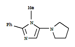 1H-imidazole,1-methyl-2-phenyl-5-(1-pyrrolidinyl)-(9ci) Structure,799813-89-1Structure