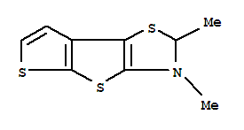 (8CI)-2,3-二氫-2,3-二甲基-噻吩并[3,2:4,5]噻吩并[2,3-d]噻唑結(jié)構(gòu)式_802552-69-8結(jié)構(gòu)式
