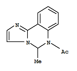 (8ci)-6-乙?；?5,6-二氫-5-甲基-咪唑并[1,2-c]喹唑啉結(jié)構(gòu)式_802892-14-4結(jié)構(gòu)式
