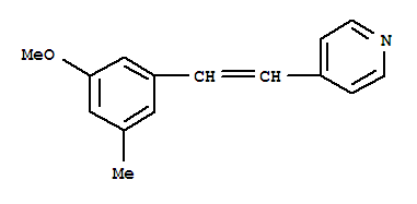 (8CI)-4-(3-甲氧基-5-甲基苯乙烯)-吡啶結構式_803628-67-3結構式