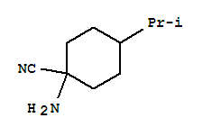 Cyclohexanecarbonitrile, 1-amino-4-(1-methylethyl)-(9ci) Structure,804433-45-2Structure