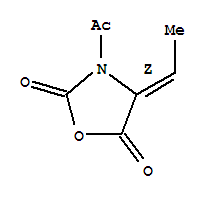 (z)-(9ci)-3-乙?；?4-亞乙基-2,5-噁唑啉二酮結構式_80465-34-5結構式