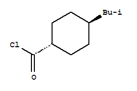 Cyclohexanecarbonyl chloride, 4-(2-methylpropyl)-, trans-(9ci) Structure,80488-65-9Structure