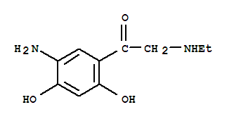 (9ci)-1-(5-氨基-2,4-二羥基苯基)-2-(乙基氨基)-乙酮結(jié)構(gòu)式_805950-90-7結(jié)構(gòu)式