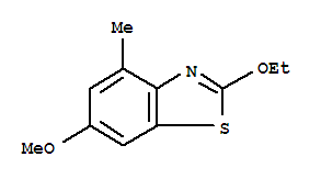 Benzothiazole, 2-ethoxy-6-methoxy-4-methyl-(9ci) Structure,80689-27-6Structure