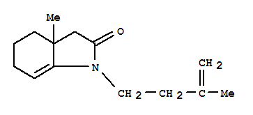 2H-indol-2-one,1,3,3a,4,5,6-hexahydro-3a-methyl-1-(3-methyl-3-butenyl)-(9ci)Structure,810681-58-4Structure 2H-indol-2-one,1,3,3a,4,5,6-hexahydro-3a-methyl-1-(3-methyl-3-butenyl)-(9ci) Structure,810681-58-4Structure