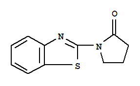 2-Pyrrolidinone,1-(2-benzothiazolyl)-(9ci) Structure,81093-59-6Structure