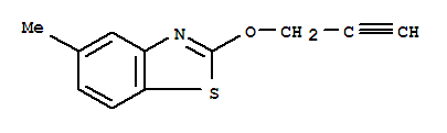 Benzothiazole, 5-methyl-2-(2-propynyloxy)-(9ci) Structure,81696-98-2Structure