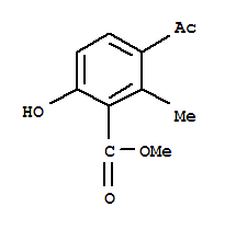 Benzoic acid, 3-acetyl-6-hydroxy-2-methyl-, methyl ester (9ci) Structure,819052-32-9Structure