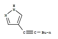 (9ci)-4-(1-己炔)-1H-吡唑結構式_82099-92-1結構式