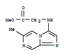 (9ci)-n-(6-甲基咪唑并[1,2-a]吡嗪-3-基)-甘氨酸甲酯結(jié)構式_823806-72-0結(jié)構式