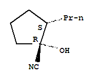 (1R,2S)-(9CI)-1-羥基-2-丙基環(huán)戊烷甲腈結(jié)構(gòu)式_834885-63-1結(jié)構(gòu)式