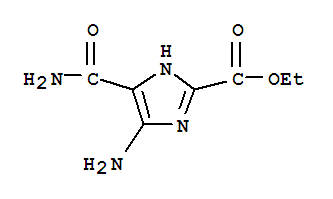 1H-imidazole-2-carboxylicacid,4-amino-5-(aminocarbonyl)-,ethylester(9ci) Structure,83566-39-6Structure