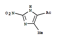 (9ci)-1-(5-甲基-2-硝基-1H-咪唑-4-基)-乙酮結構式_84123-04-6結構式