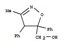5-Isoxazolemethanol ,4,5-dihydro-3-methyl-4,5-diphenyl- Structure,842163-68-2Structure