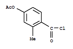 Benzoyl chloride, 4-(acetyloxy)-2-methyl-(9ci) Structure,84436-98-6Structure