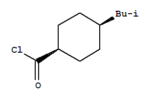 Cyclohexanecarbonyl chloride, 4-(2-methylpropyl)-, cis-(9ci) Structure,84855-55-0Structure