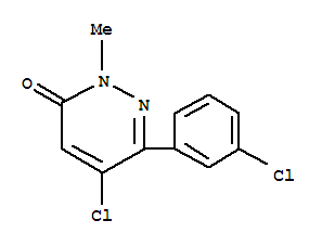 5-氯-6-(3-氯苯基)-2-甲基吡嗪-3(2H)-酮結構式_849021-00-7結構式