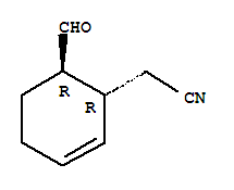反式-(9ci)-6-甲酰基-,2-環(huán)己烯-1-乙腈結構式_85251-20-3結構式