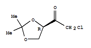 (r)-(9ci)-2-氯-1-(2,2-二甲基-1,3-二氧雜烷-4-基)-乙酮結(jié)構(gòu)式_85364-10-9結(jié)構(gòu)式