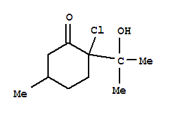 2-氯-2-(2-羥基-2-丙基)-5-甲基環(huán)己酮結(jié)構(gòu)式_854820-31-8結(jié)構(gòu)式