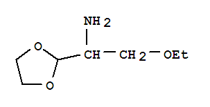 -alpha--(乙氧基甲基)-1,3-二氧戊環(huán)-2-甲胺結(jié)構(gòu)式_854853-11-5結(jié)構(gòu)式